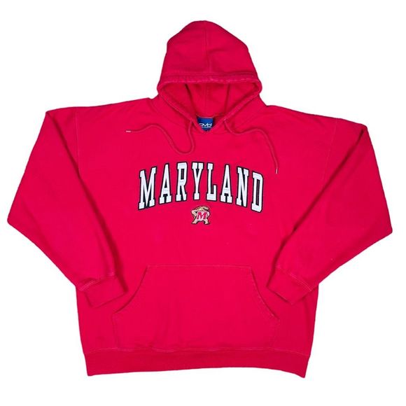 Vintage Old Varsity Brand University of Maryland Terrapins College Hoodie - XL - Picture 1 of 5